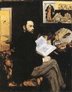Edouard Manet Portrait of Emaile Zola painting